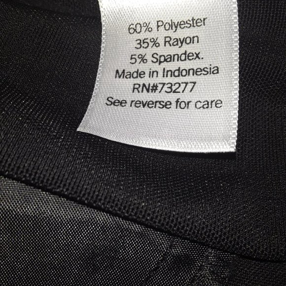 Nine West SZ 8 Tummy Control Black Suit Trouser Boot Cut Beltloop Pant - Picture 4 of 4